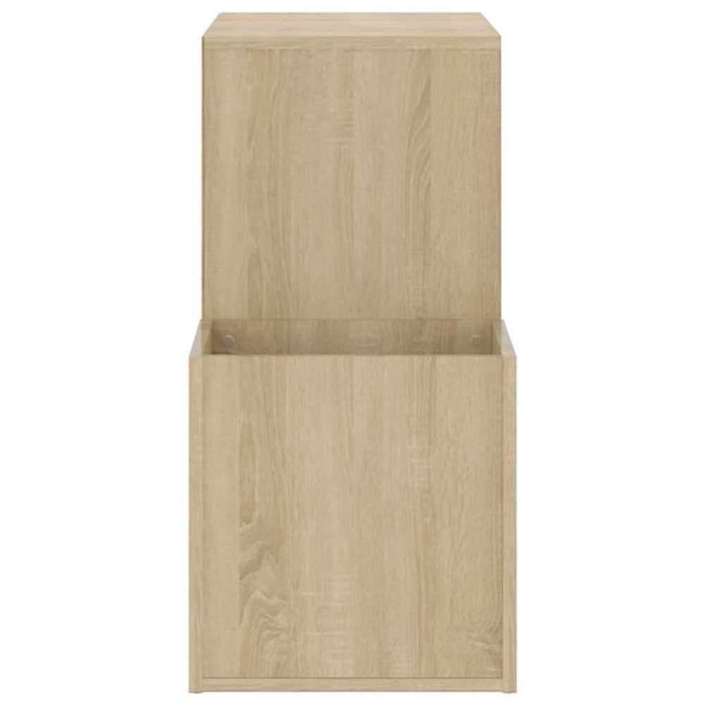 Berkfield Home Sonoma Oak Hall Shoe Cabinet, Light Brown, W: 105 cm, D: 35.5 cm, H: 70 cm – 3
