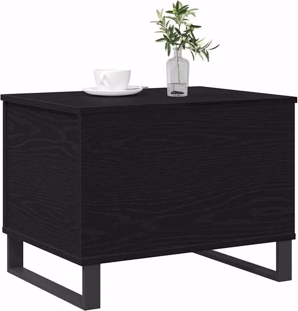 Berkfield Home Modern Lift Top Coffee Table in Black Oak, W: 60 cm, D: 44.0 cm, H: 45 cm – 1