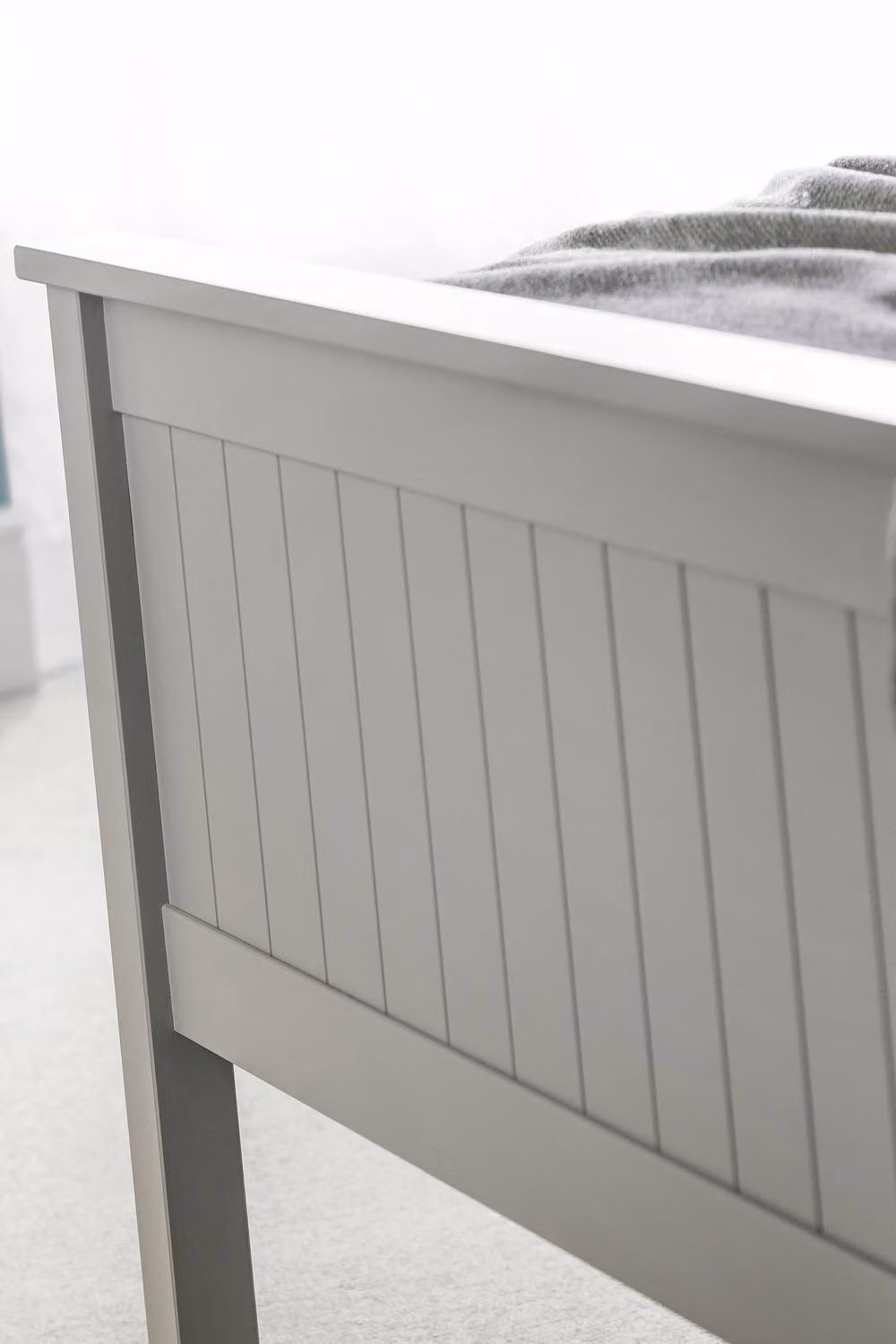 Julian Bowen Maine Solid Wood Bed Frame in Grey, W/D/H: 180 x 200 cm – 3