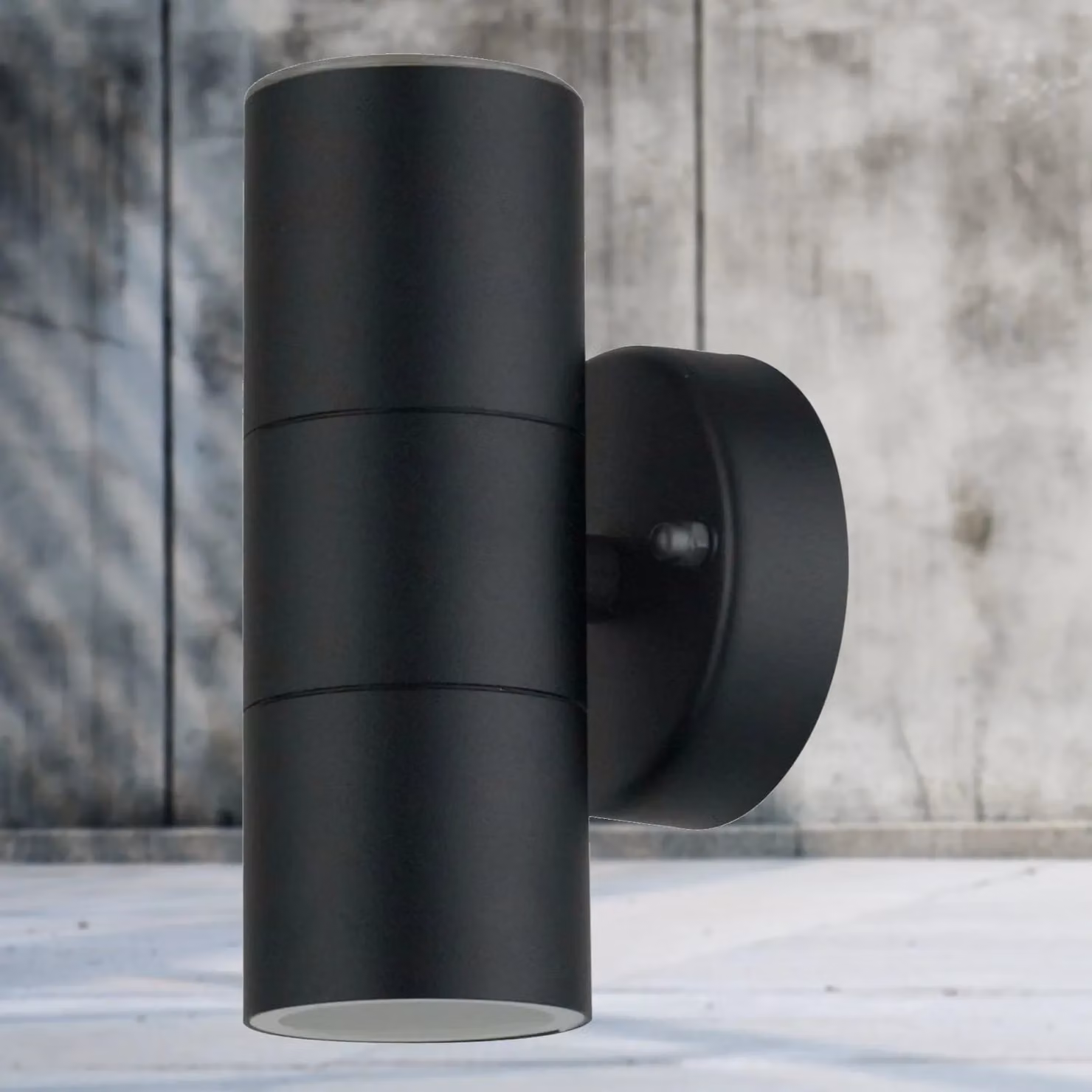 First Choice Lighting Blaze Black Metal Outdoor Up and Down Wall Light – 4