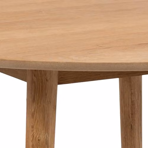 Furniture To Go Nagano Round Oak Dining Table with 4 Femke Dining Chairs in Olive Green – 3