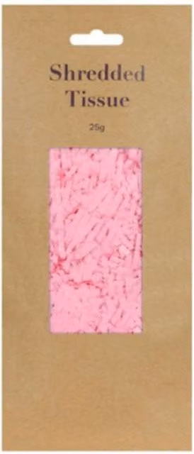 KDMD Pink Shredded Tissue Paper, 25 g per pack, 10 Pack – 1
