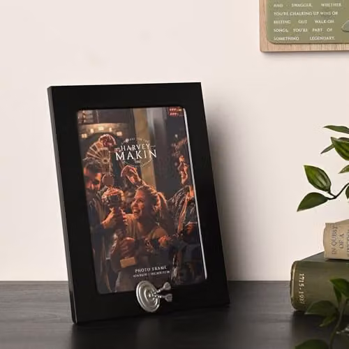 Widdop and Co Rectangular Single Tabletop Photo Frame in Black and Silver, 10 x 15 cm – 3