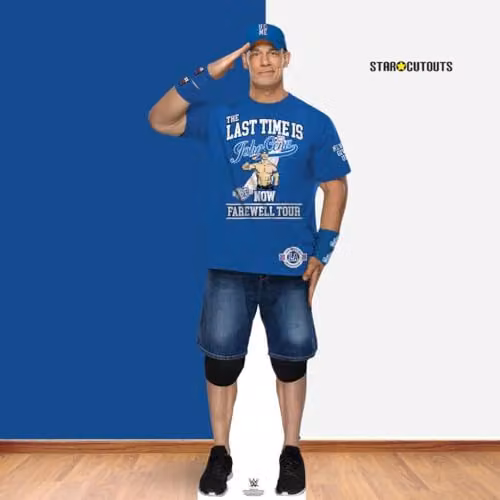 Star Cutouts WWE John Cena Farewell Tour Blue Shirt Lifesize Cardboard Cutout – 3