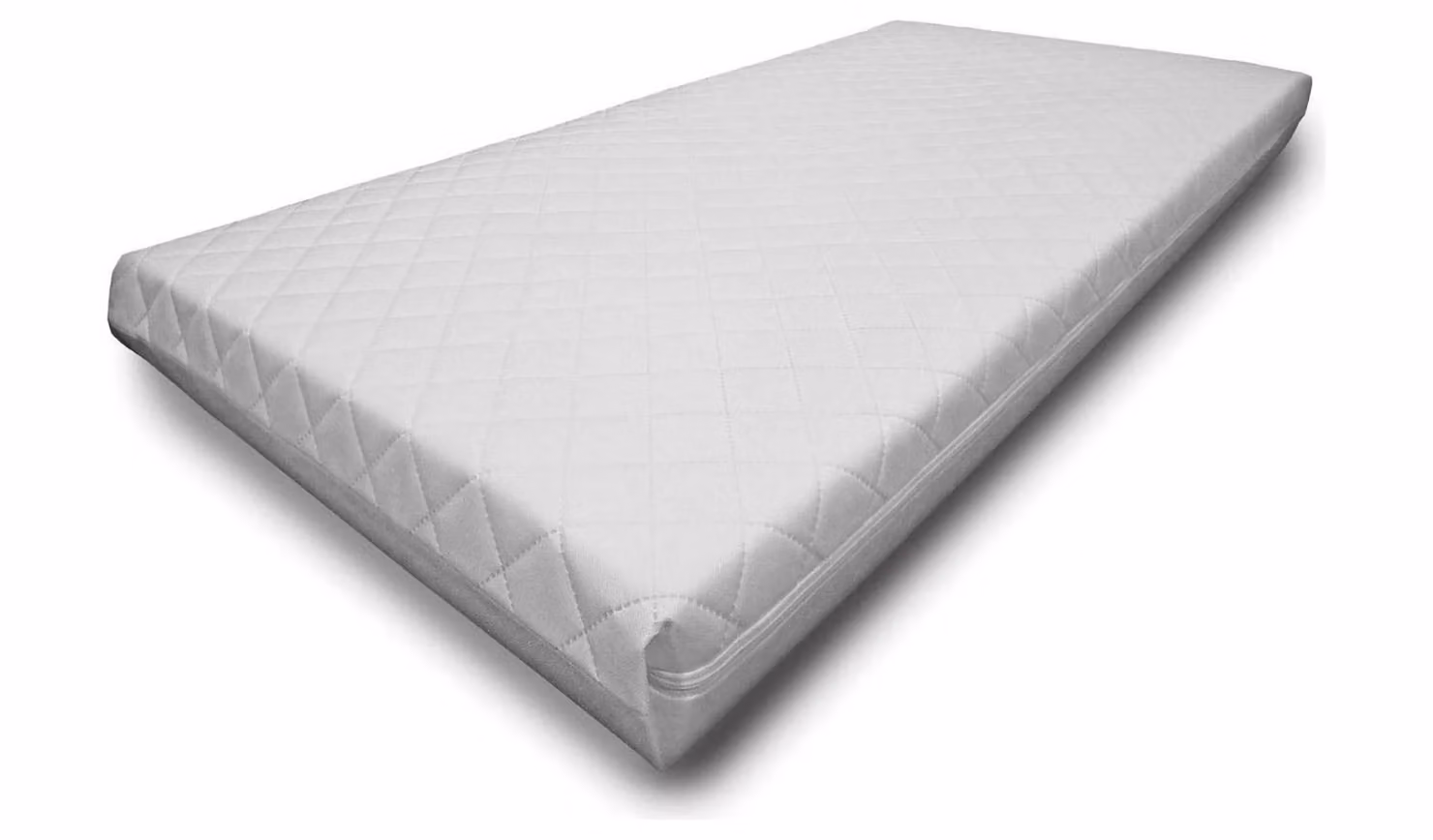 Cuggl Pocket Sprung Cot Bed Mattress for Babies and Toddlers, White, W/D/H: 140 x 70 x 10 cm