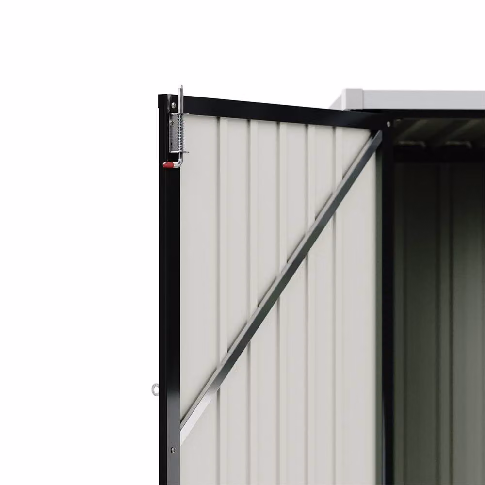 Living and Home Black Metal Garden Tool Shed for Outdoor Patio Storage – 4