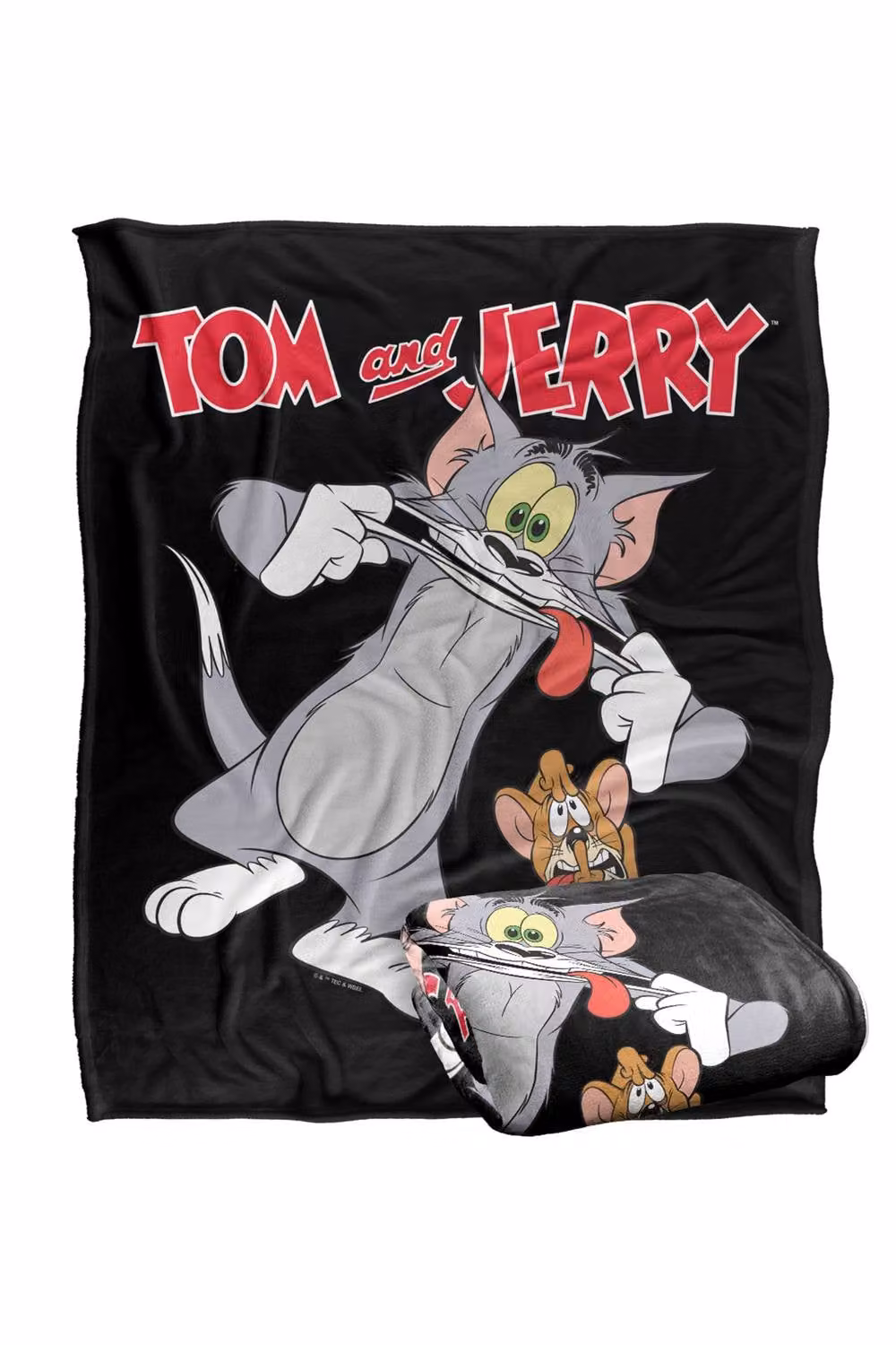 Warner Bros. Tom & Jerry Silly Faces Super Soft Silky Touch Throw Blanket, Multicolour, Extra Large – 2