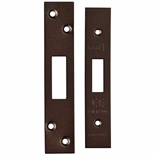 Loops Square Forend Strike and Fixing Pack for Deadlocks in Matt Bronze – 1