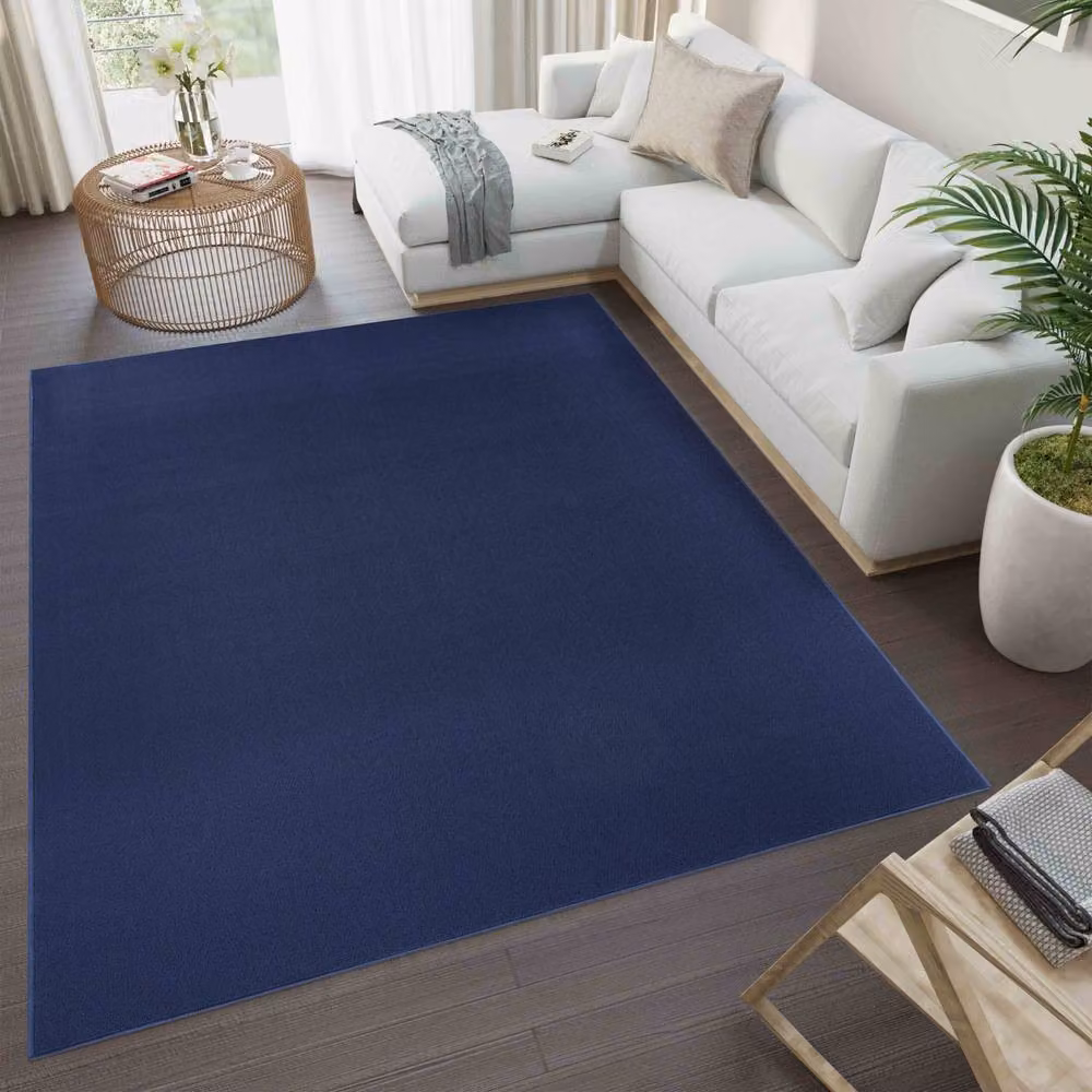 Desire Rugs Modern Hand Tufted Plain Area Rug in Blue, W: 120 cm, L: 170 cm – 3