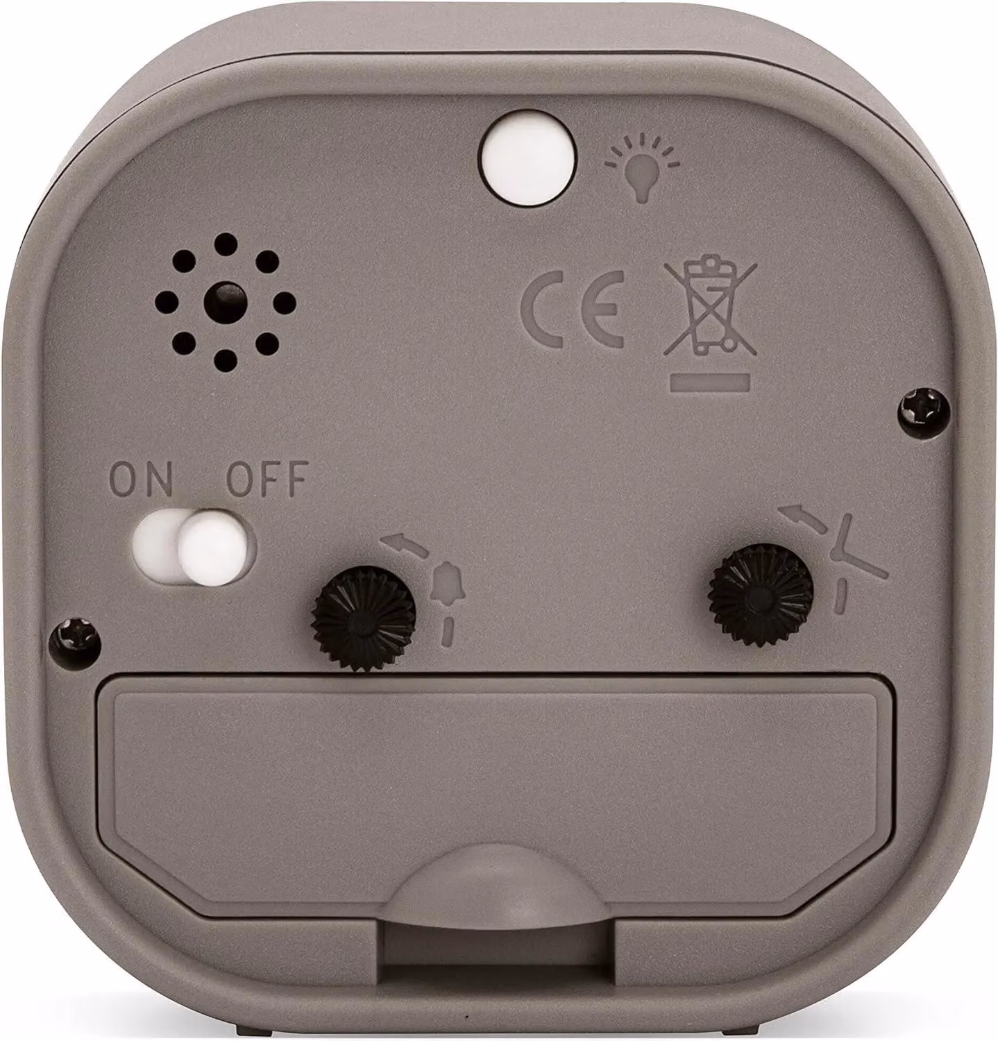 Acctim Robyn Mini Bedside Alarm Clock in Grey – 3