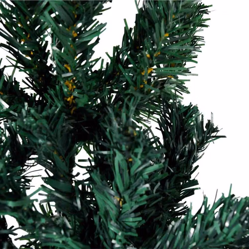 Berkfield Home Slim Artificial Half Christmas Tree in Green with Stand, Height: 150 cm – 4