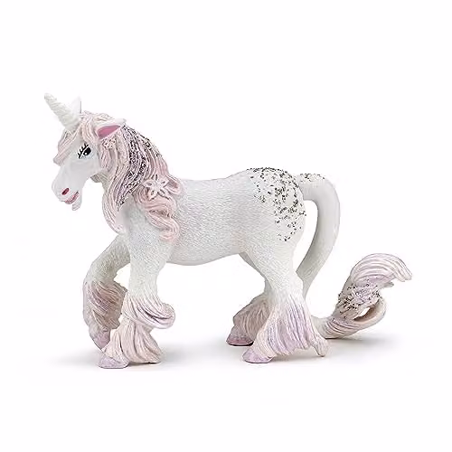 Papo Enchanted World Collection Realistic Enchanted Unicorn Figure in White and Multicolour