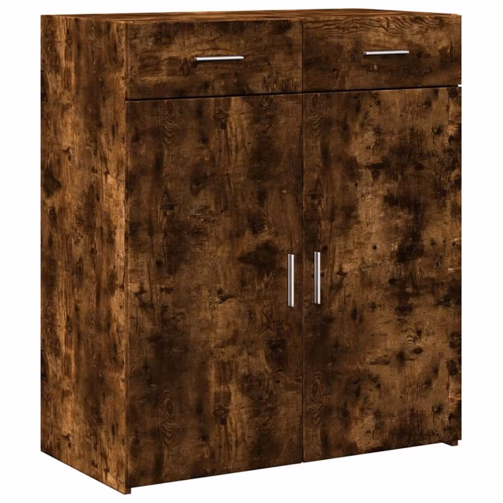 Berkfield Home Smoked Oak Sideboard in Brown, W/D/H: 80 x 42.5 x 93 cm – 3