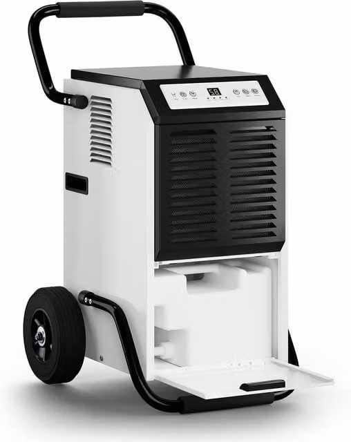 Pro Breeze 50L Industrial Dehumidifier in White