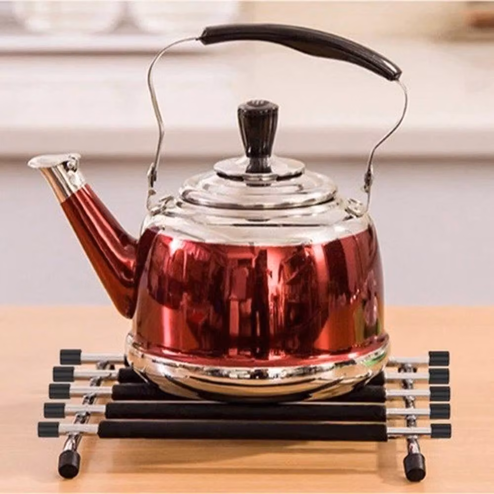 Kelvenix Black Silicone and Stainless Steel Kitchen Trivet Worktop Saver – 3
