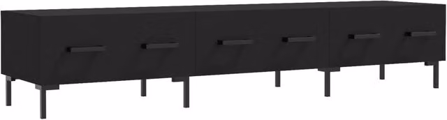 Berkfield Home Industrial TV Cabinet in Black, W/D/H: 150 x 36 x 30 cm