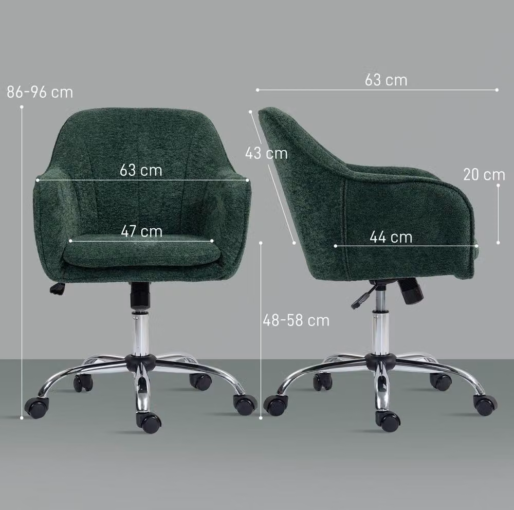 STILVORA Green Velvet Office Chair with 360 Degree Swivel and Rocking Motion – 2