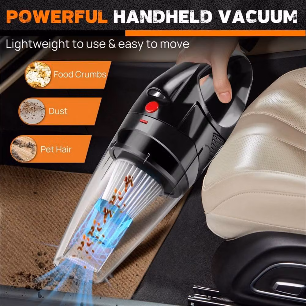Nordara 120W Cordless Handheld Rechargeable Vacuum Cleaner in Black – 3