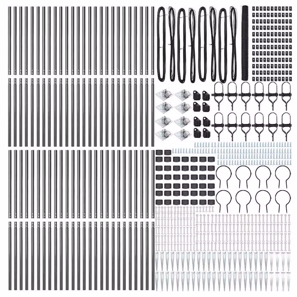Berkfield Home Grey Steel Hexagon Fence, W: 1.5 m x L: 100 m – 3