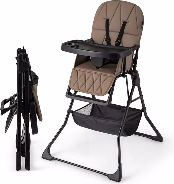 Costway Portable High Chair in Brown