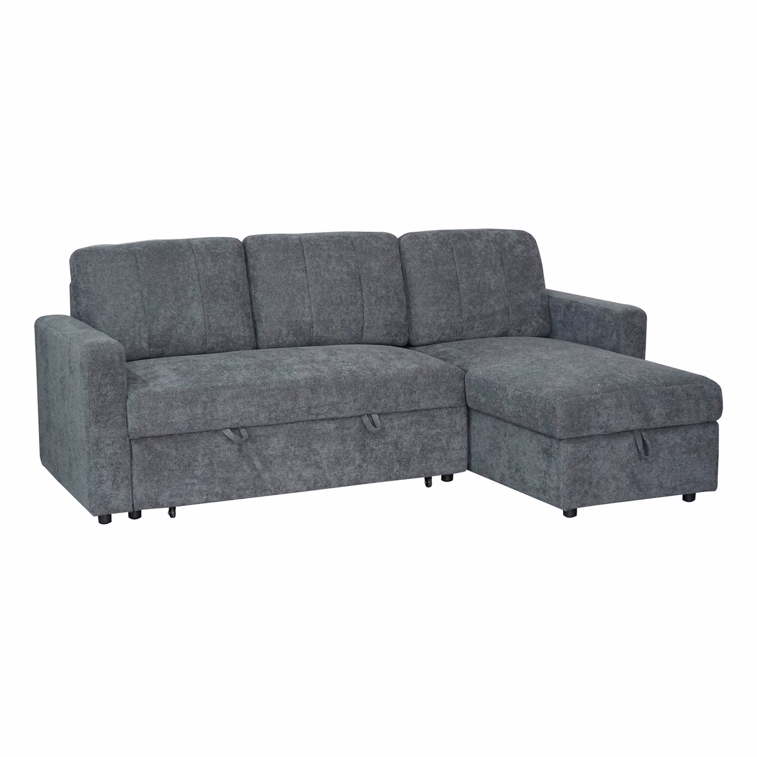 Aspire Nexis 3 Seater Corner Sofa Bed with Storage and Right-Facing Chaise in Grey – 2