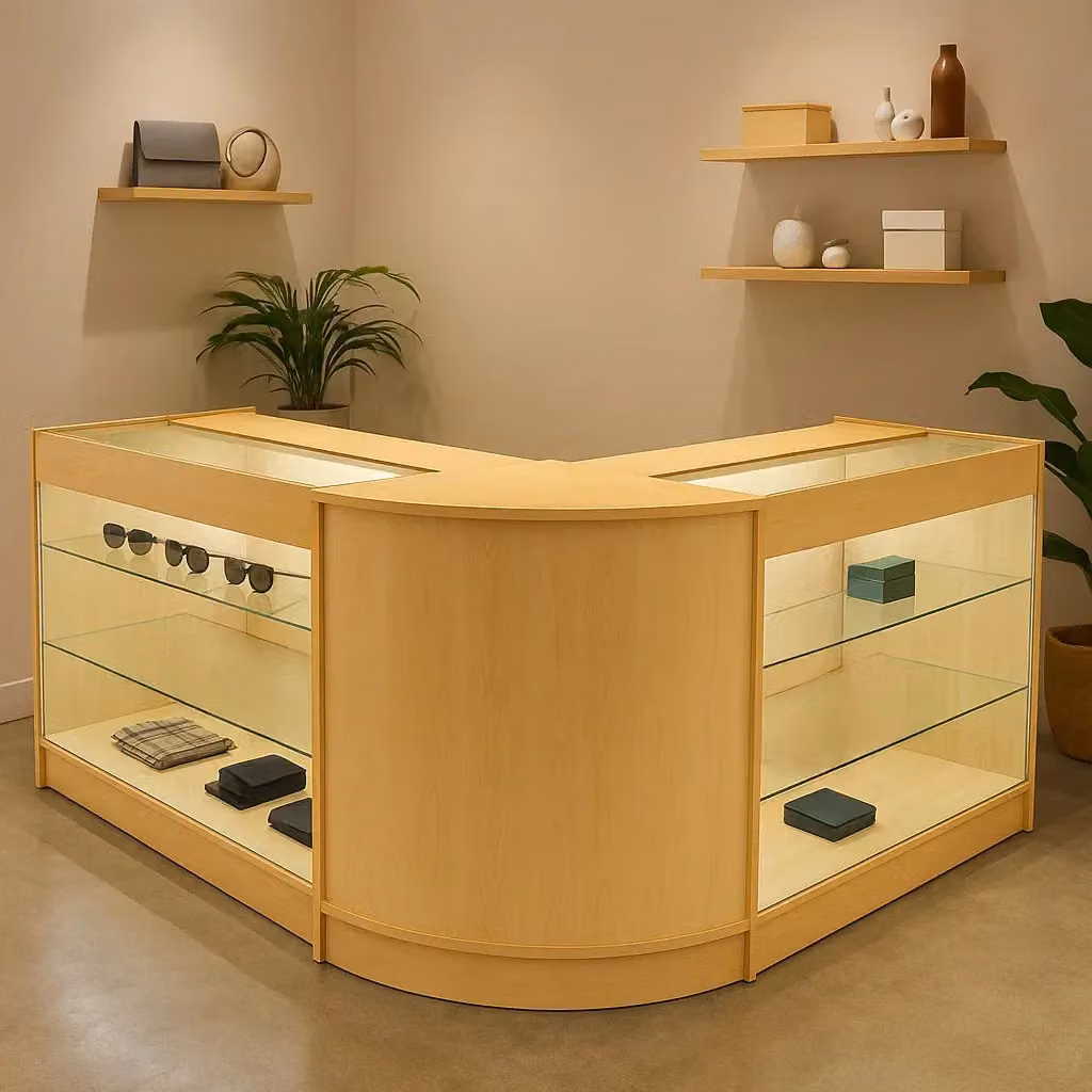 Monstershop Helios LED Shop Counter Set CM60 and 2 x K1200 in Maple Beige – 2