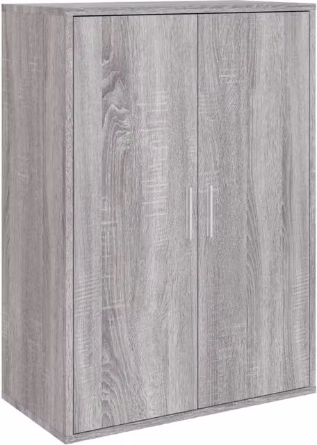 Berkfield Home Grey Sonoma Modern Sideboard, W/D/H: 60 x 31 x 84 cm