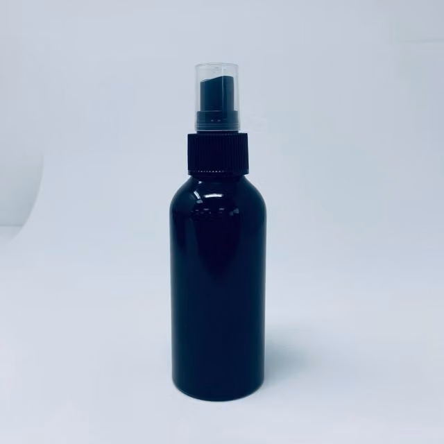 KDMK 120ml Black and Blue Aluminium Spray Bottle for Cosmetics and Oils