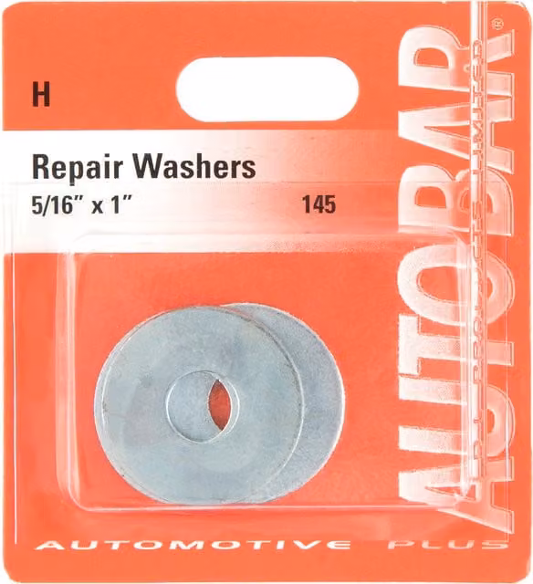 Autobar Galvanised Silver Flat Repair Washers