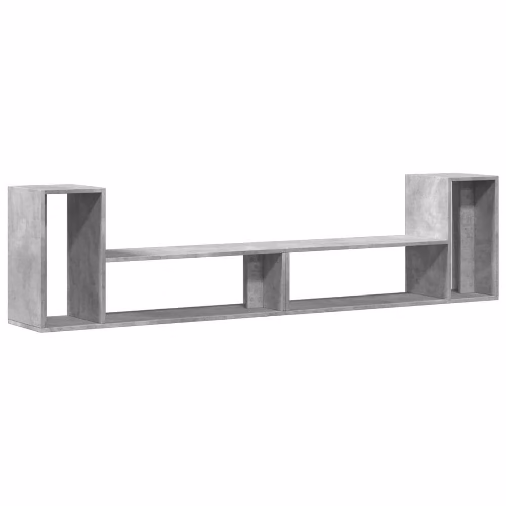 Berkfield Home Set of 2 Modern TV Cabinets in Concrete Grey, Engineered Wood, W/D/H: 100 x 30 x 50 cm – 2