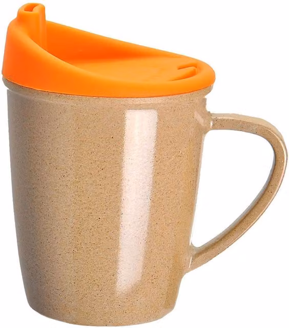 Olpro Husk Baby Mug in Light Orange made from Rice Husk