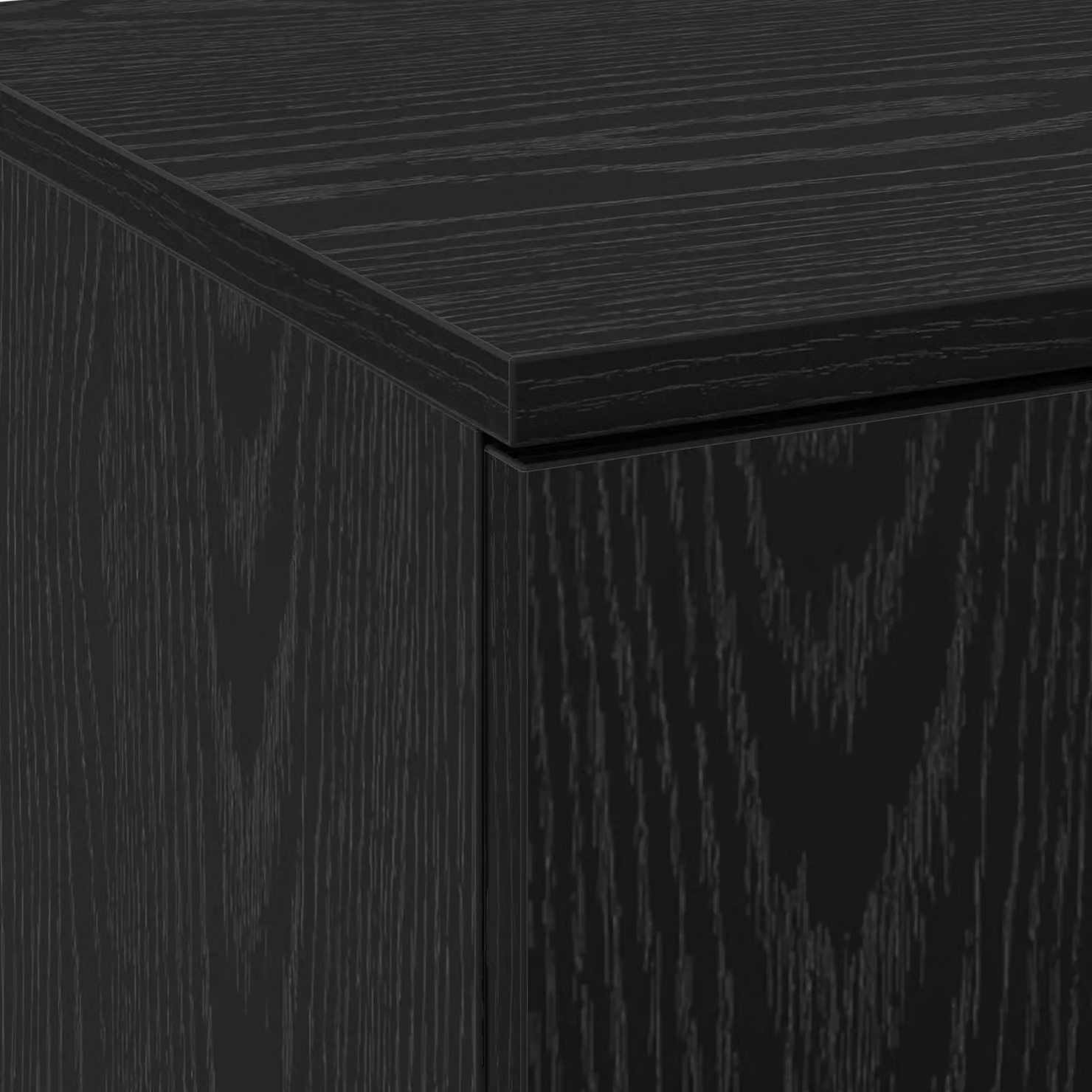 Berkfield Home Modern Black Oak Highboard with Hinged Doors, W/D/H: 70 x 35 x 180 cm – 3