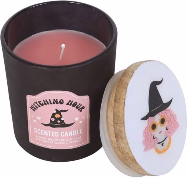 KDMK Witching Hour Plum and Black Cherry Scented Candle Set in Black