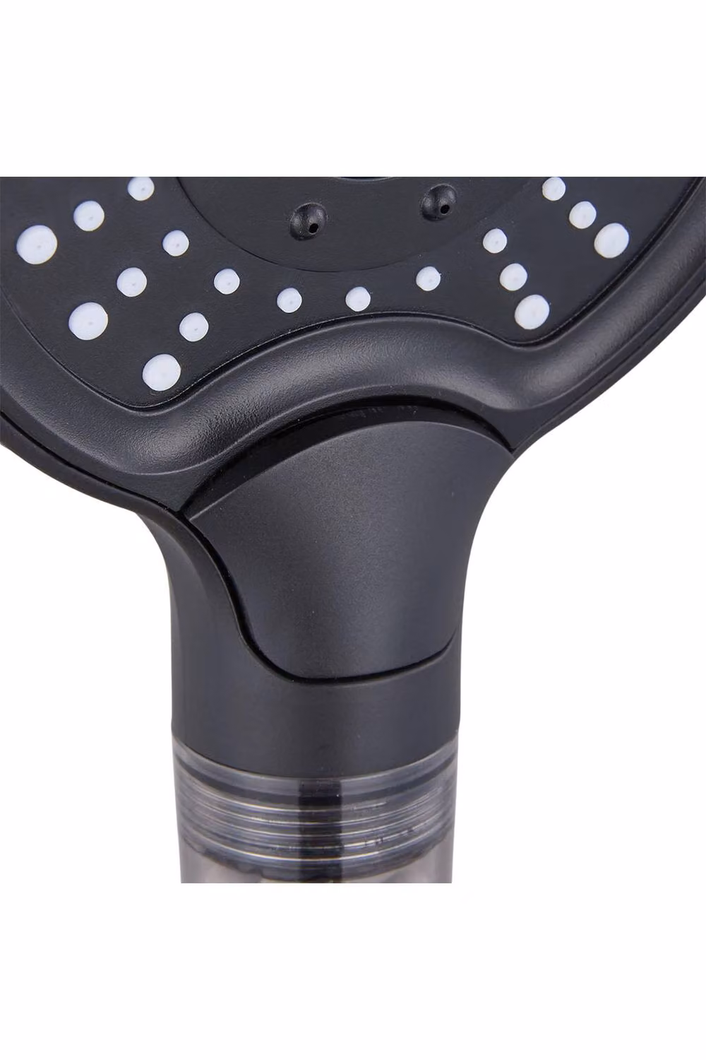 Living and Home Matt Black G1/2 Handheld High Pressure Shower Head with 3 Spray Modes – 3