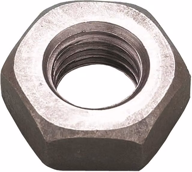Metalmate Galvanised Steel Hexagon Full Nut in Metallic Silver – 1