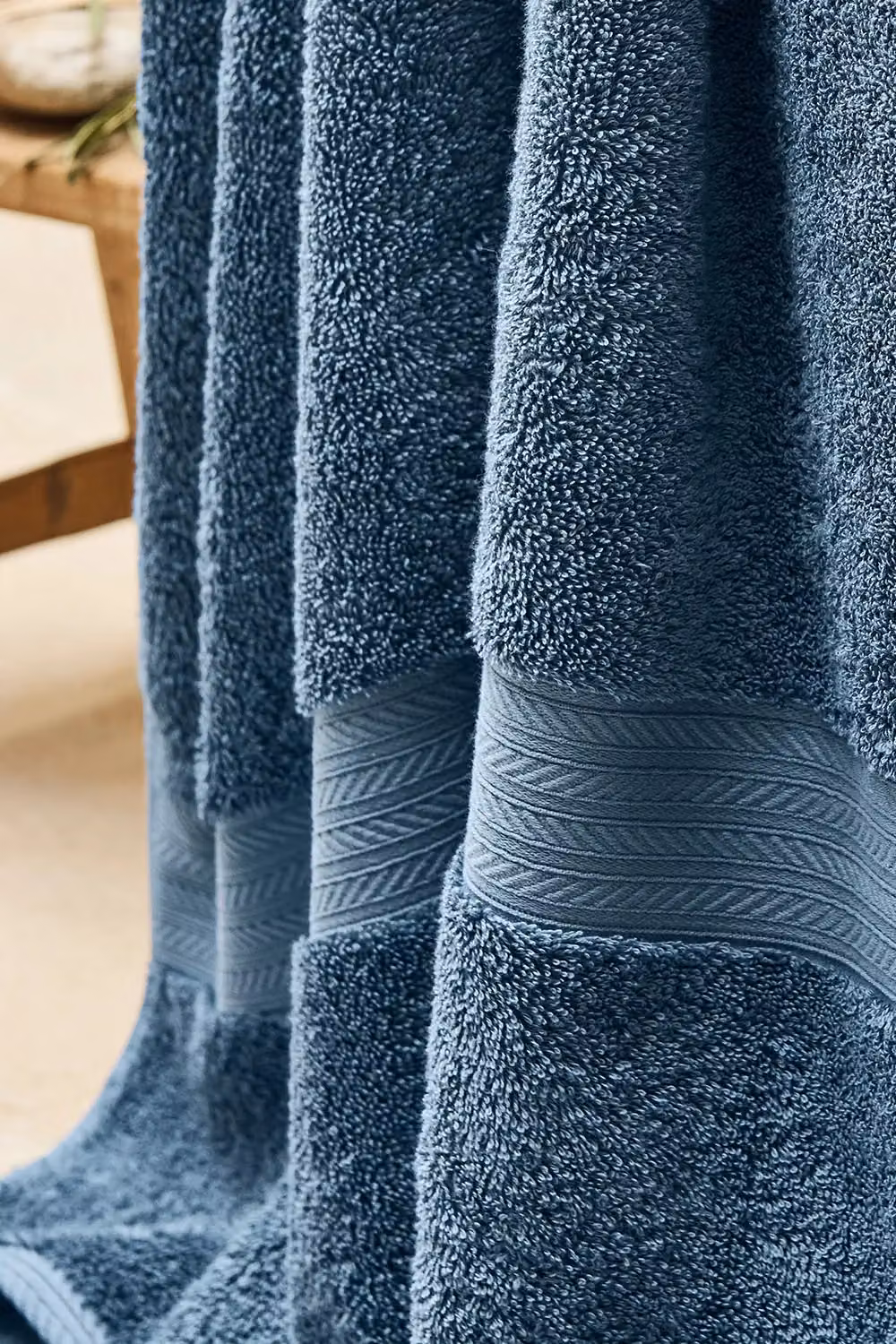Christy Renaissance Luxury 675GSM Egyptian Cotton Towels in Dark Blue – 3