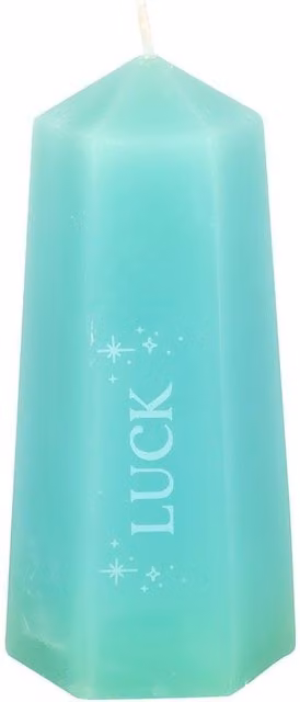 Something Different Luck Aventurine Green Pillar Candle