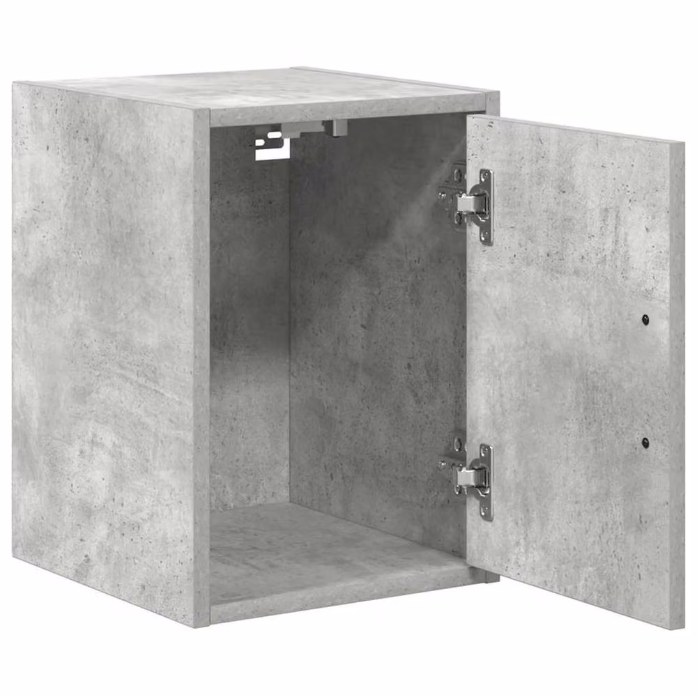 Berkfield Home Set of 2 Wall Mounted Garage Cabinets in Concrete Grey, W/D/H: 41.0 x 30.0 x 30.0 cm – 2
