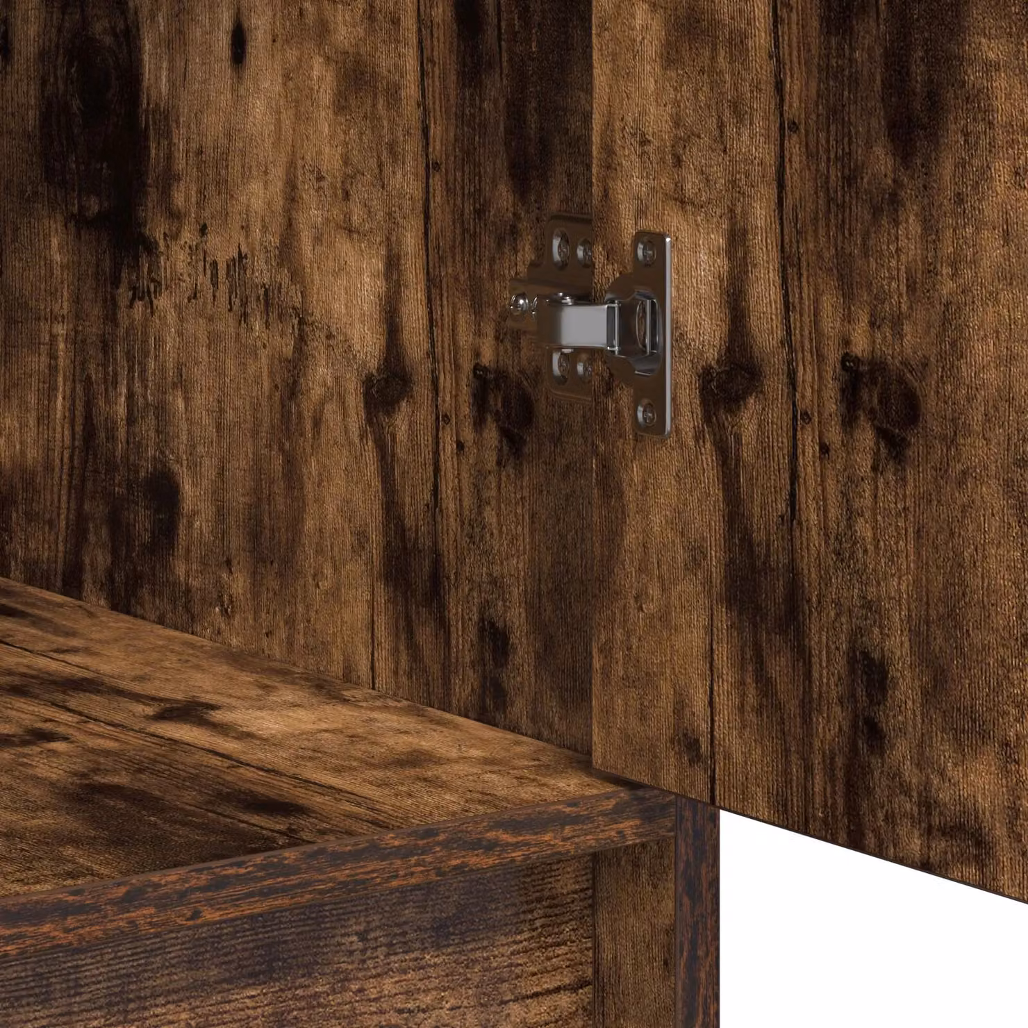 Berkfield Home Smoked Oak Sideboard in Brown, W/D/H: 40 x 41 x 75 cm – 5