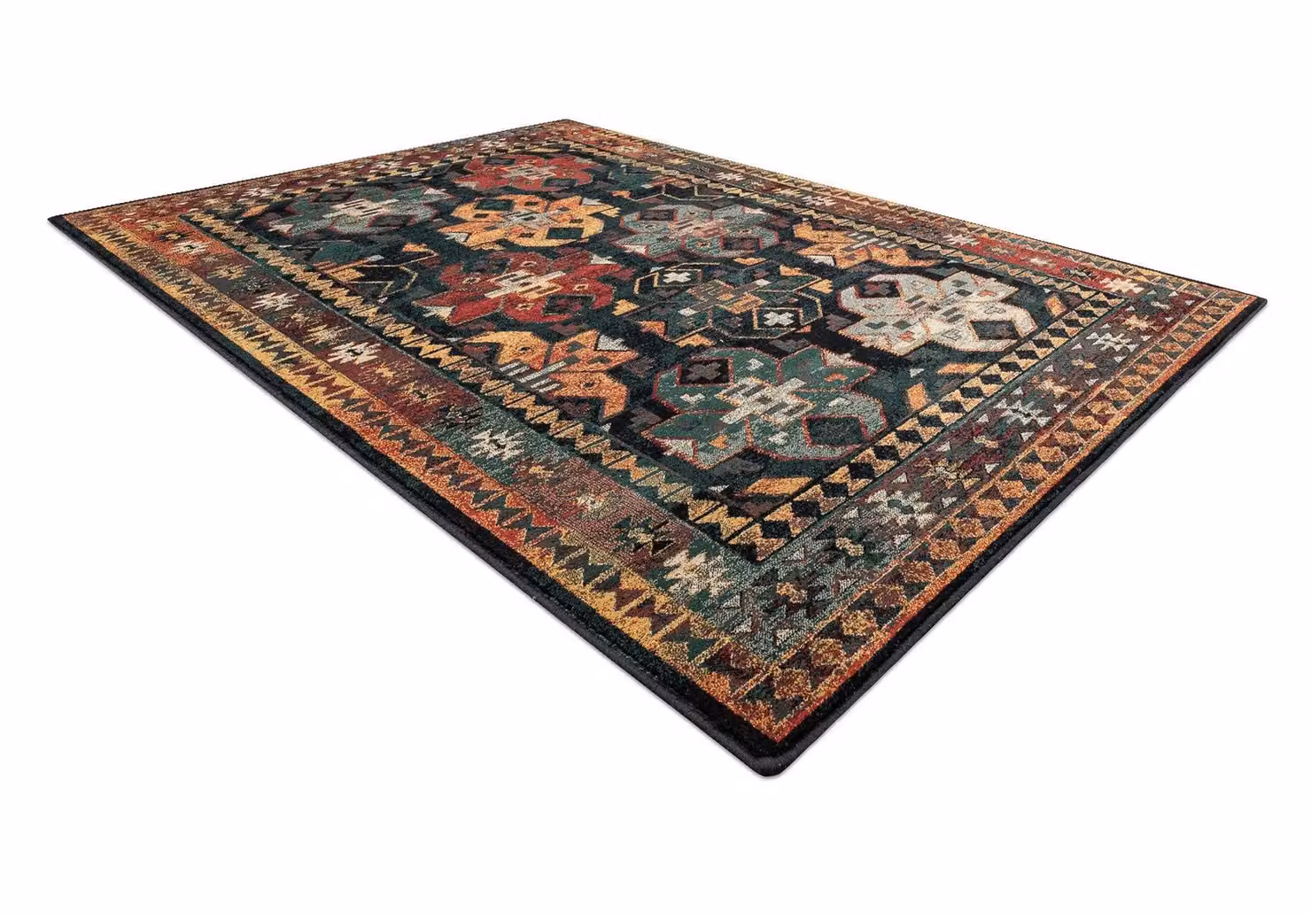 RugsX Omega Wool Rug in Blue and Multicolour, W: 170 cm, D: 235 cm – 2