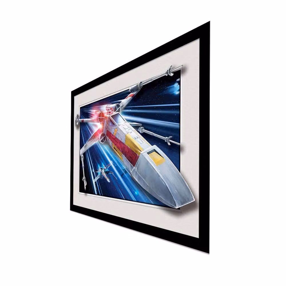 Star Wars Breakout X-Wing Framed Paper Poster in Blue – 2