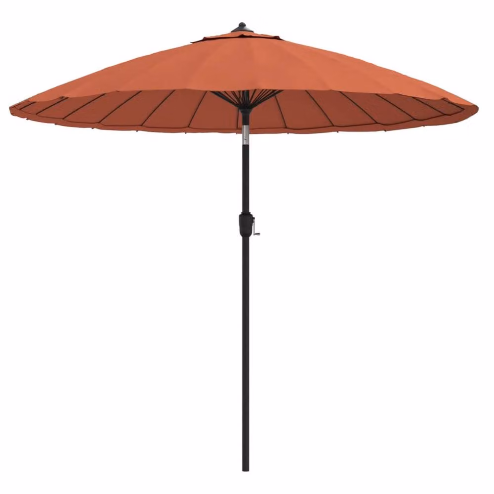 Berkfield Home Garden Parasol with Aluminium Pole, Terracotta Brown, Diameter: 270 cm – 2