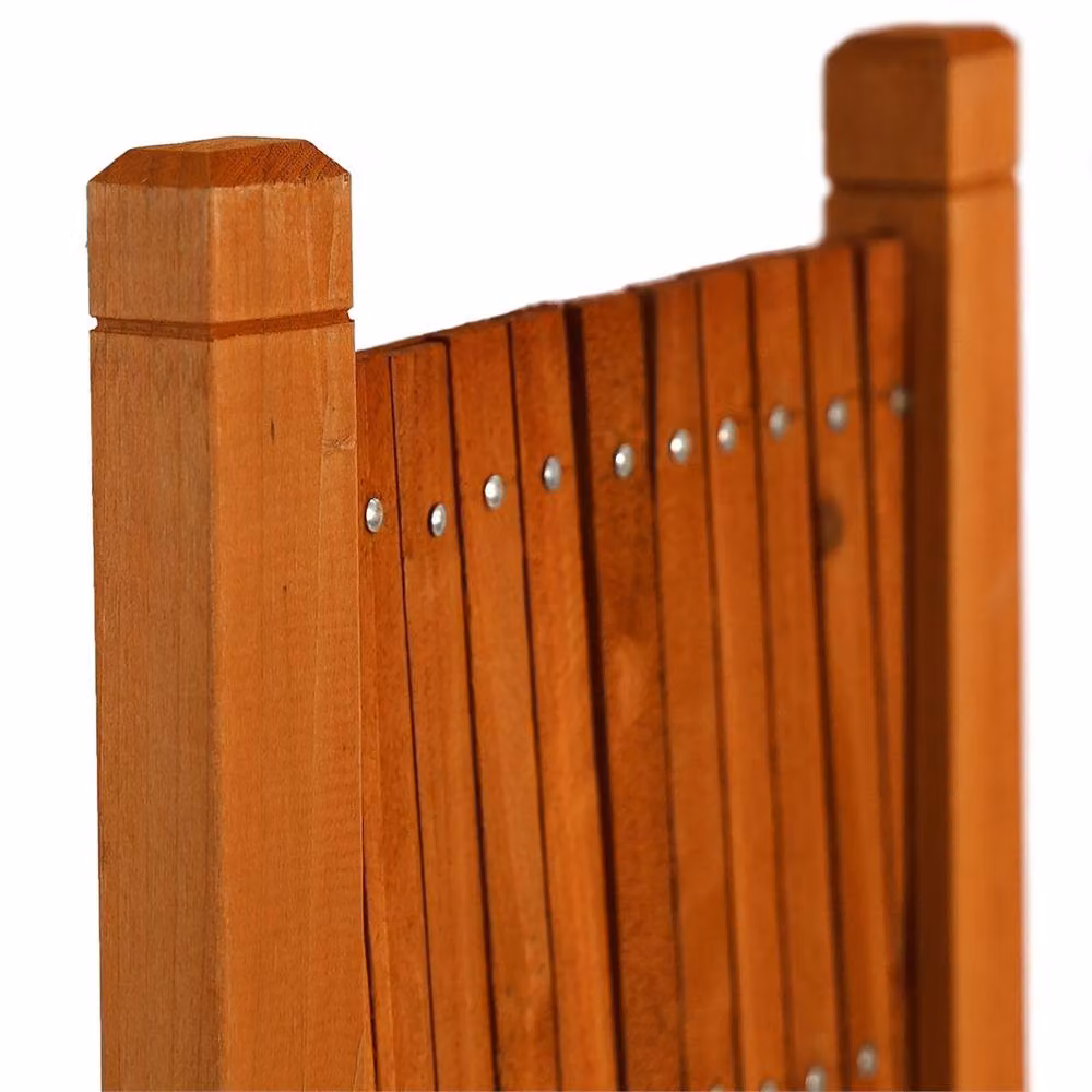 Havendro Freestanding Expanding Wooden Trellis Fence, Brown, W/H: 100 x 100 cm – 6