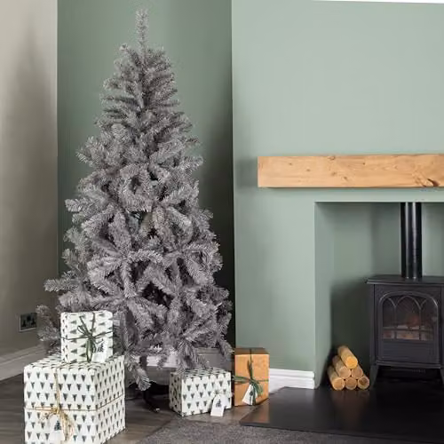 Samuel Alexander Modern Organic Grey and Green Christmas Tree, Height: 180 cm – 2
