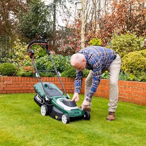 Webb Supreme WEER37RR Electric Rotary Lawnmower with Rear Roller, 1600W Motor, 37cm Cutting Width and 40L Collection Bag – 3