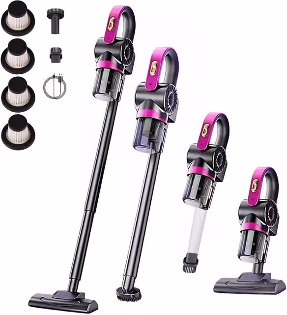 Ventryn 4-in-1 Multifunctional Bagless Vacuum Cleaner with Strong Suction and HEPA Filter, Purple – 1