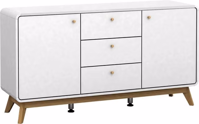 LOFT24 Cassie Modern White Matt Sideboard