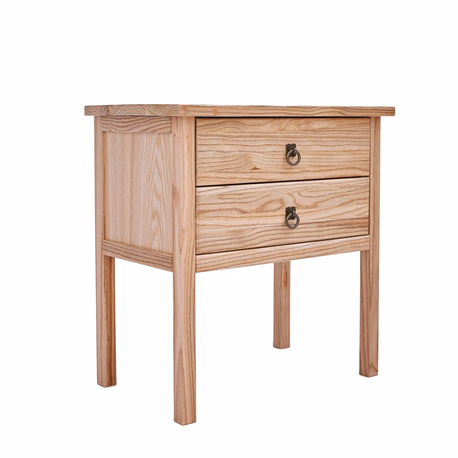 Cabinet Bits Montese 2 Drawer Bedside Table in Brown and Sand – 2