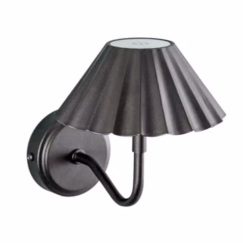 ValueLights Avery Rechargeable Dimmable Touch Wall Light in Black and Gold/Brass