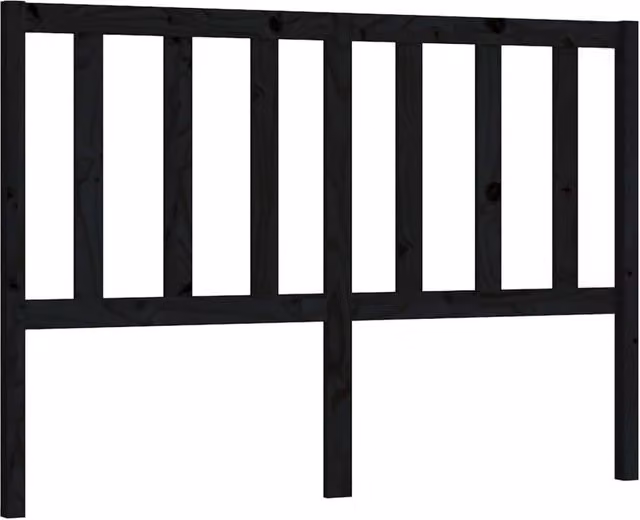 Berkfield Home Black Solid Pine Wood Bed Headboard W/D/H: 166 x 4 x 100 cm – 1